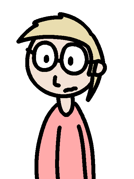 A
            light-skinned kid wearing glasses and a pink shirt looking
            unsettled